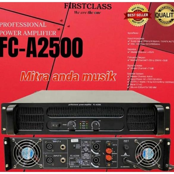 power amplifier profesional firstclass fca2500