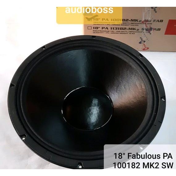 Speaker Full Range 18 inch PA 100182 MK2 SW Fabulous ACR 18 in 650 - 1300 Watt