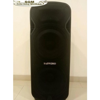 SPEAKER SAPPORO ACTIVE-AKTIF DOUBLE 15 INCH CANNON DUO BONUS MIC WIRELESS 2 PCS