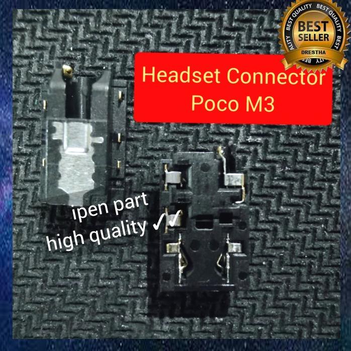 Konektor Headset Poco M3 Jack Connector Lubang Handsfree