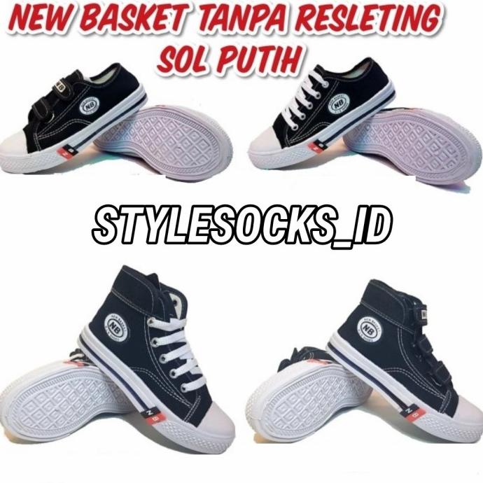 Sepatu Sekolah Hitam Putih / Sepatu Sekolah Nb / Sepatu Sekolah Murah Original