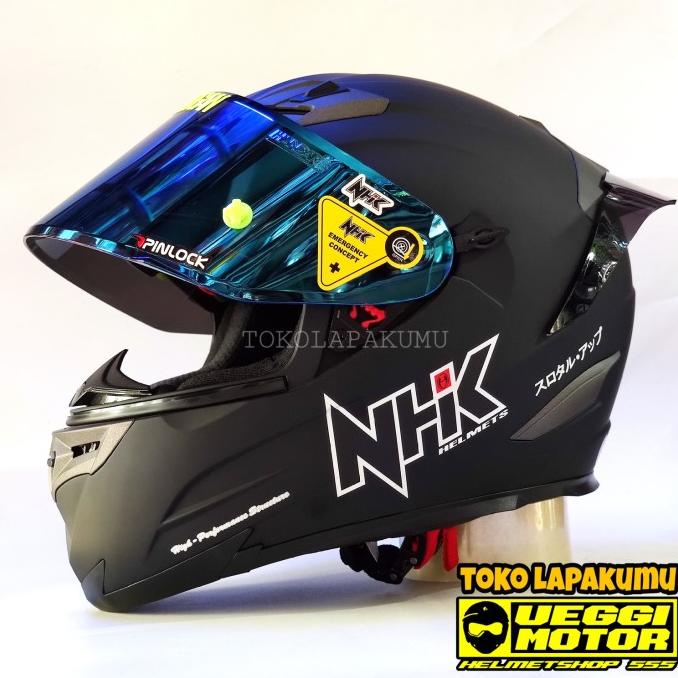 Helm Nhk Rx9 Paket Ganteng Flat visor iradium