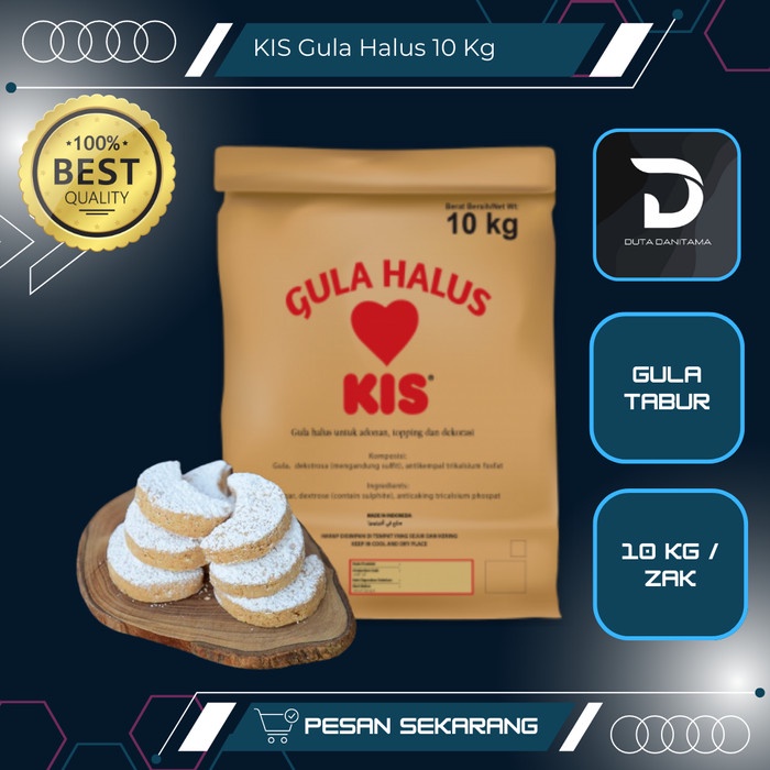 

KIS Gula Halus 10 kg kemasan sak Gula kue