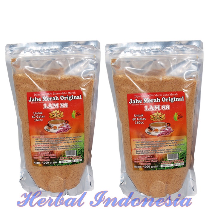 

Jahe Merah Original LAM88 1kg Minuman Serbuk Asli Murni Jahe Merah