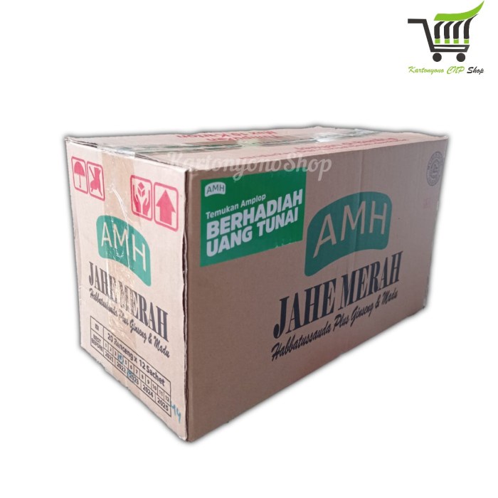 

Minuman Jahe Merah + Habatussauda Amanah AMH Per Dus isi 240 sachet
