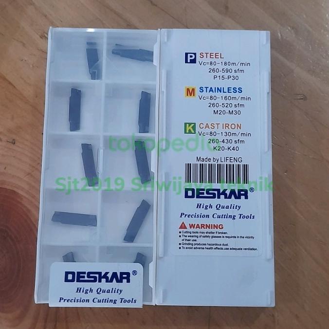 $+$+$+$+] Insert potong MGMN200-G deskar new || insert cutting MGMN 200 2mili