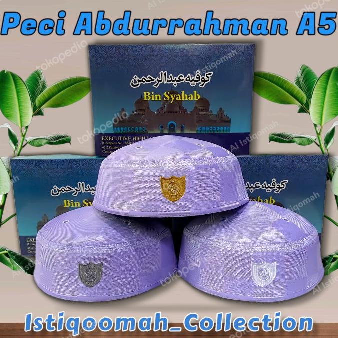 Barang Ready Peci Malaysia Abdurrahman A5 Seperti Peci Haji Abdul Karim A3