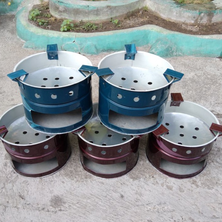 (13.㊖Y☀> Kompor Arang Ukuran Kecil , Tanggung & Besar / Tungku Arang / Tungku Ceret Angkringan / Ang