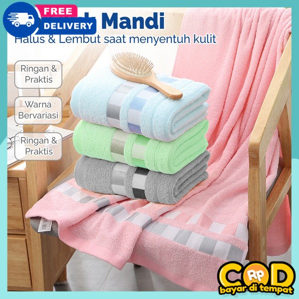 Handik Polos Bermotif Habduk Pengering Badan Handuk Mandi Tebal Import Premium Hamduk Dewasa Ukuran 