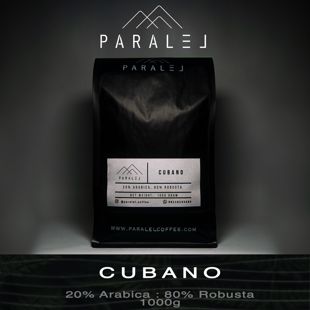 

Cubano 80% Robusta : 20% Arabica 1Kg Coffee Beans Biji Kopi