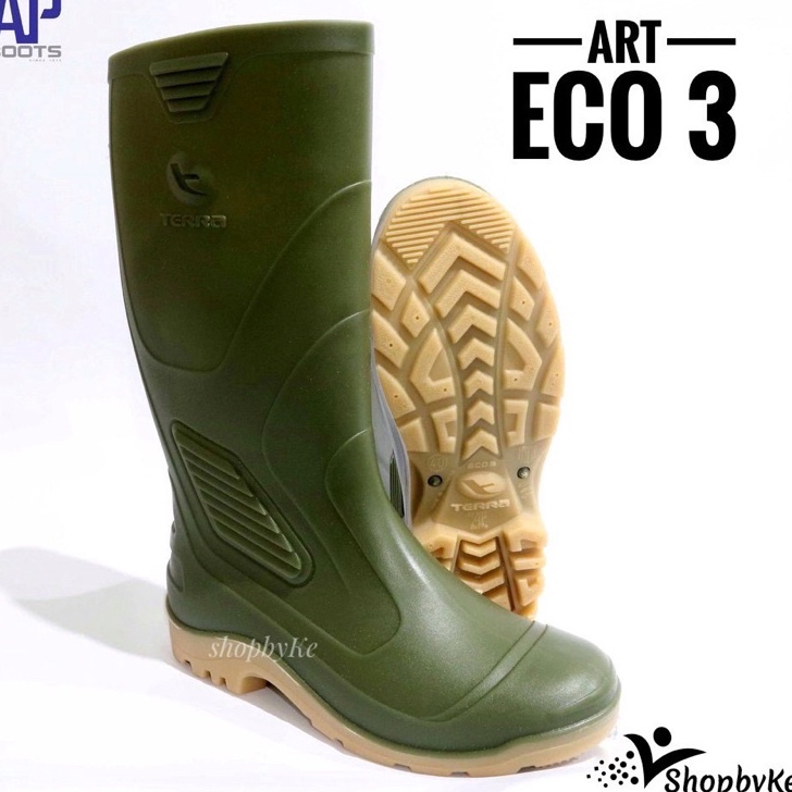 (23W❋<➯ Sepatu Boots Karet merk AP Terra ECO 3 Hijau Size 38-43 JDN8]