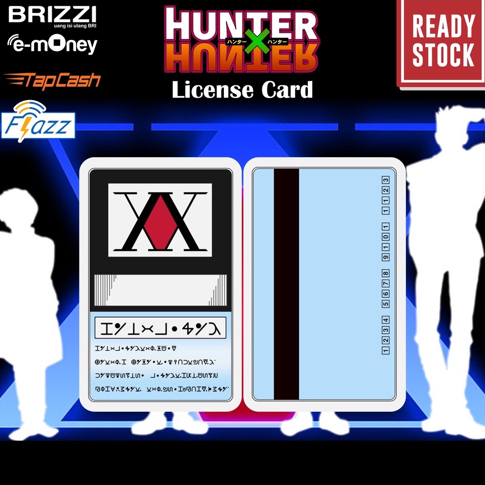 Barang Bagus Emoney mandiri flazz bca gen 2 brizzi tap cash custom Anime Hunter x Hunter Card kartu 