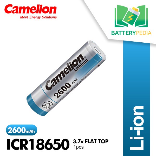 CAMELION BATERAI 18650 3.7V 2600MAH - BATERAI 18650 BATERAI SENTER