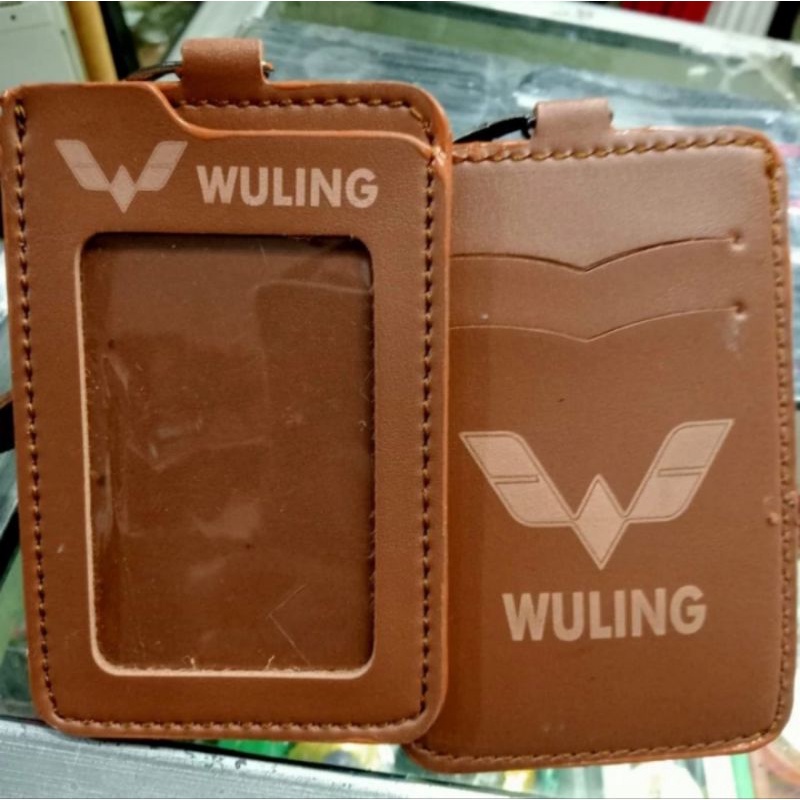 

HOLDER KALUNG ID CARD LOGO WULING COKLAT BEST QUALITY PREMIUM