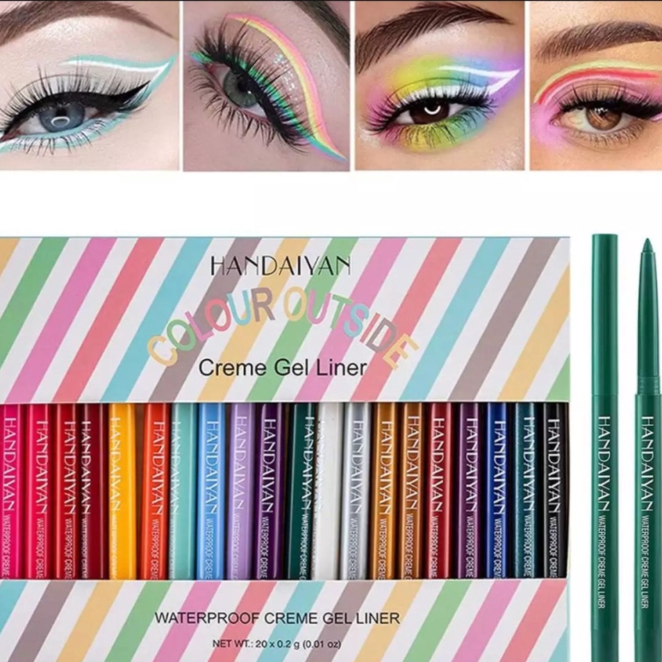 ➛➙❅⋆ rcsbeauty✔️ - 1pcs HANDAIYAN PENSIL  handaiyan eyeliner pensil warna putih merah biru kuning