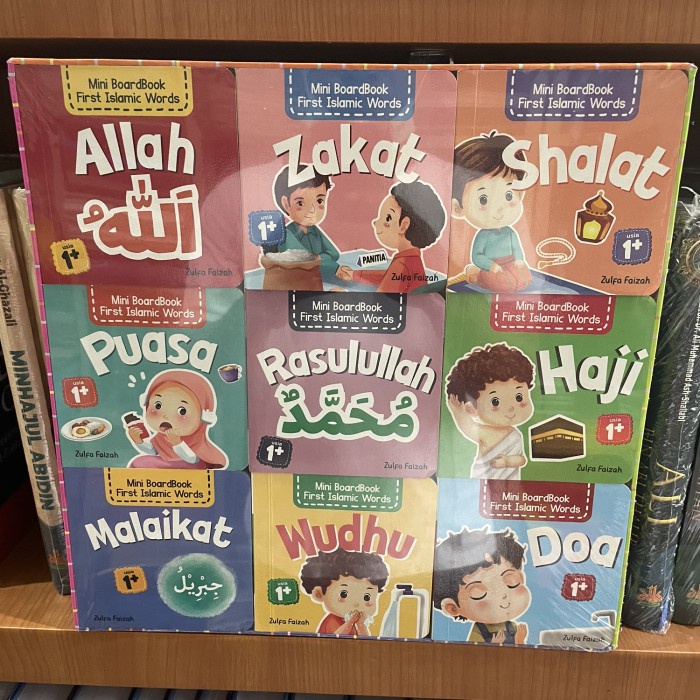 MUST HAVE MINI BOARD BOOK FIRST ISLAMIC WORDS 9 BUKU TERBARU