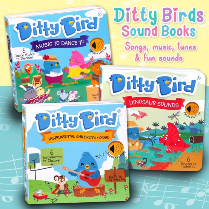 PROMO [DITTY BIRD] SONG BOOKS AND SOUND BOOKS FROM DITTY BIRD USA TERLARIS