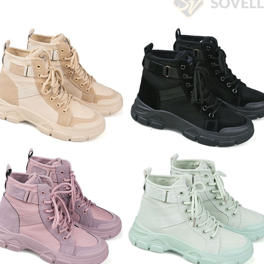 SOVELLA Lizza Sneakers Sepatu Wanita Tali Sport ✩