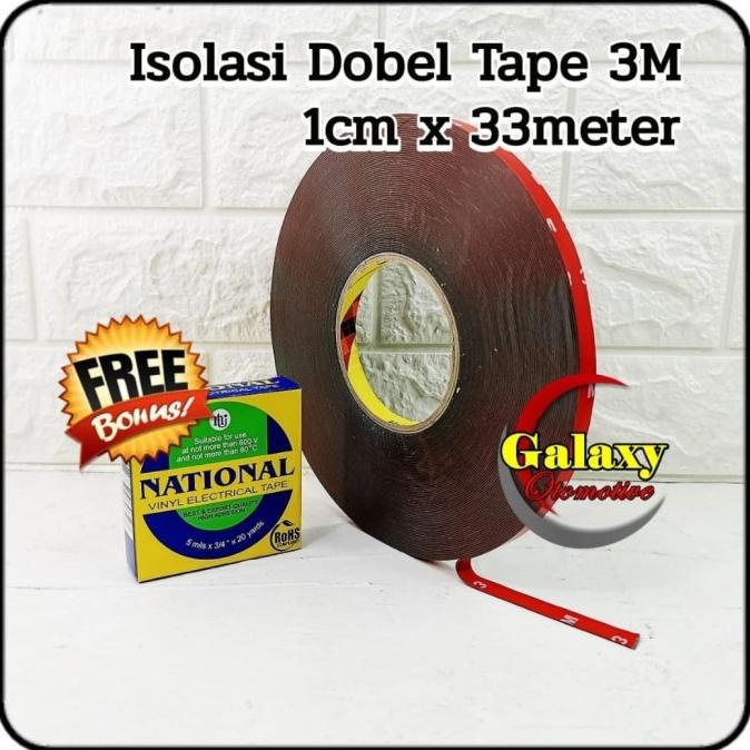

Promo Double Tape / Isolasi Bolak Balik 3M Merah 1cm / 30meter Kualitas Terbaik (glx00olshop)
