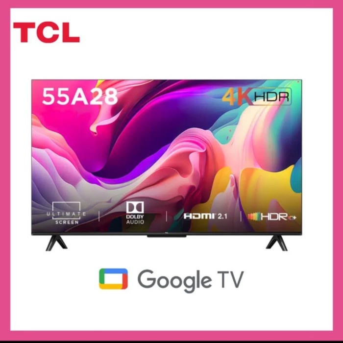 Tcl 55A28 50A28 43A28 Google Tv Smart Led 4K Uhd Digital 55 50 43 Inch