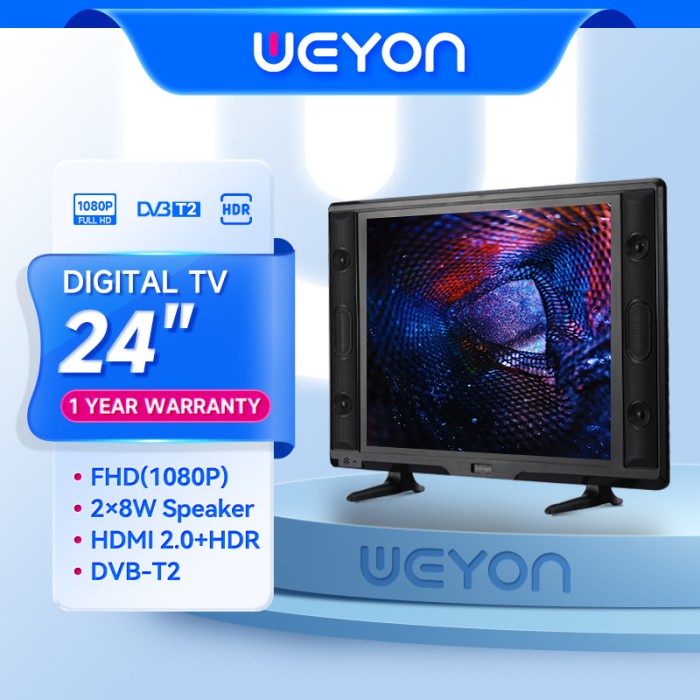 Hadiah Tahun Baru Weyon Sakura Tv Led 24 Inch Tv Hd Ready Tele