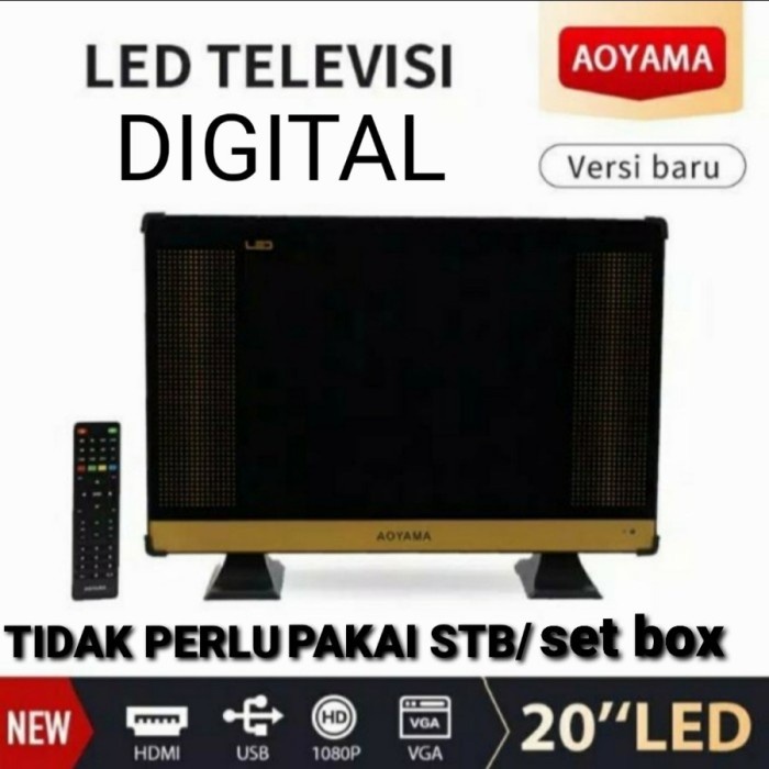 Aoyama Tv Led 20 Inch Tv Digital Usb Movie Hdmi