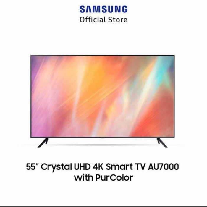 Samsung Smart Tv 55Inch - Ua-55Au7000 / Crystal Uhd 4K