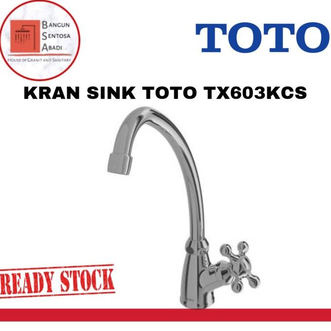 """] KRAN CUCI PIRING TOTO TX603KCS / KERAN AIR SINK BAK CUCI PIRING TOTO