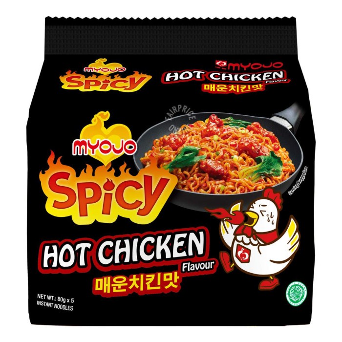 

MYOJO SPICY INSTANT NOODLES - HOT CHICKEN - VARIANT BARU