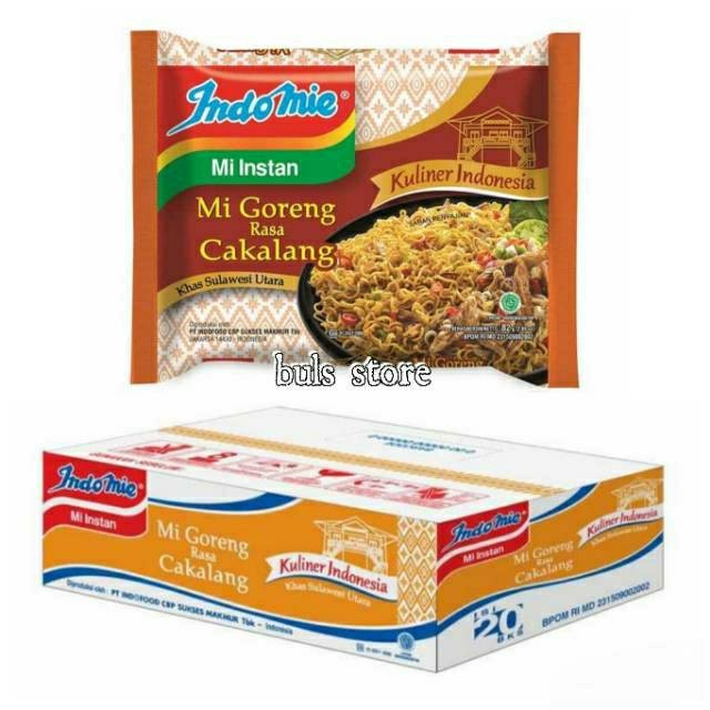 

INDOMIE GORENG CAKALANG KUAH CAKALANG MIE INSTAN 20 PCS X 75 G