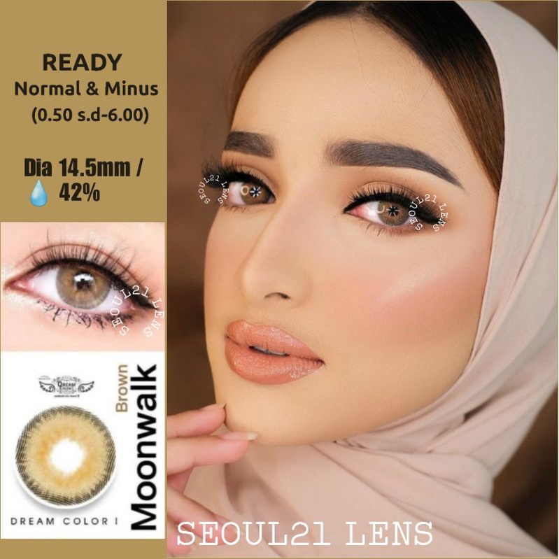 Softlens Moonwalk Brown Dreamcolor Normal/Nus (S.D 6.00)
