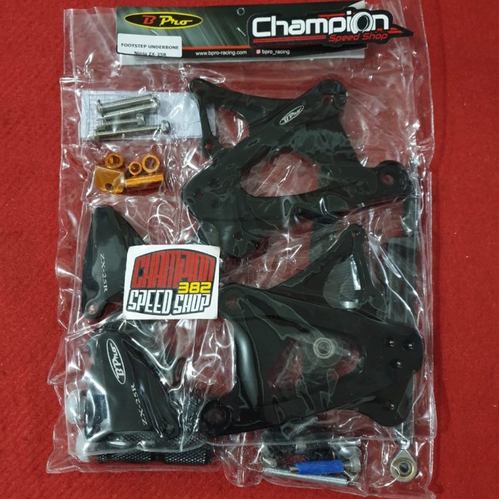 Footstep Step Underbone Racing BPRO Kawasaki ZX25R ZX-25R ZX 25R Black