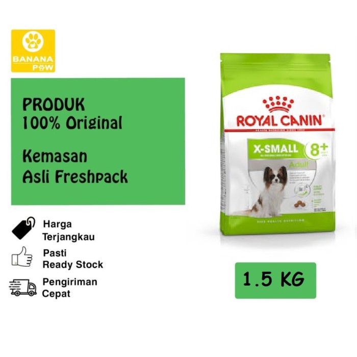 {PetShop} Royal Canin X-Small Dewasa / Adlt Mature 8 / Senior Dog Murah