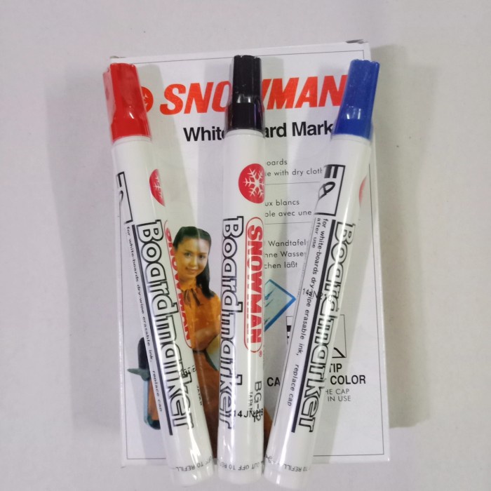 

Spidol Snowman White Board Marker BG-12