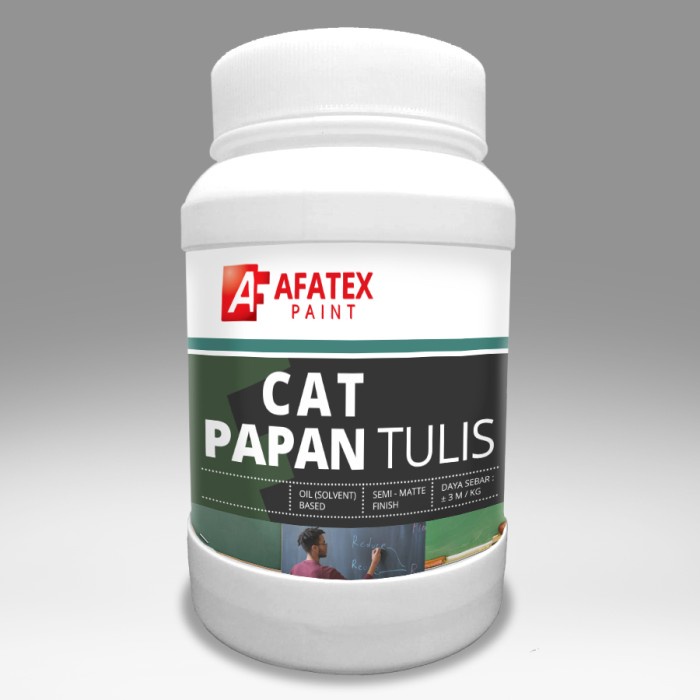 

Cat Papan Tulis (Blackboard / Chalkboard Paint) - 1 Jerigen = 1 Kg