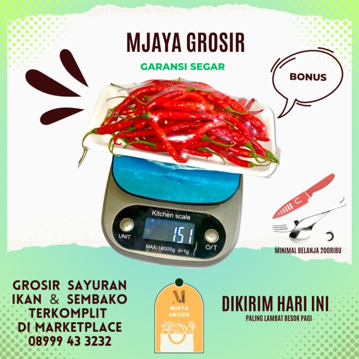 

Cabe Keriting Merah 500 Gr