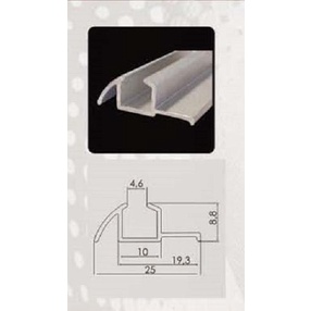 Rel Aluminium Pintu Sliding 380 Untuk Lemari Pintu Geser Cabinet Dapur