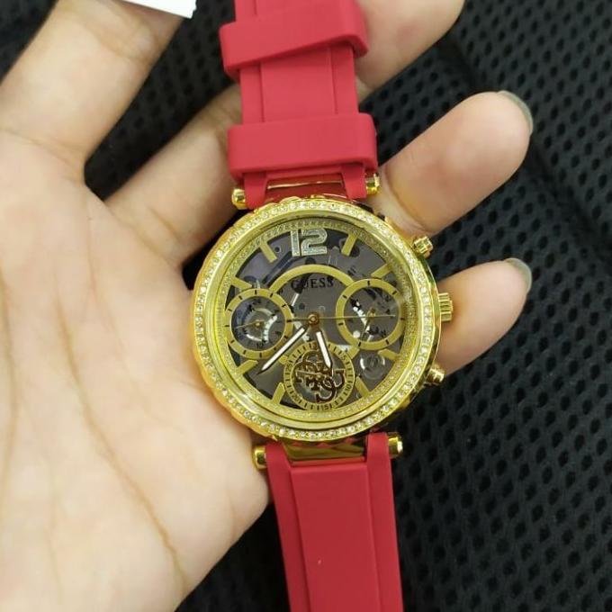 Jam Tangan Wanita GUESS GW0484L1 RED SOLSTICE Original