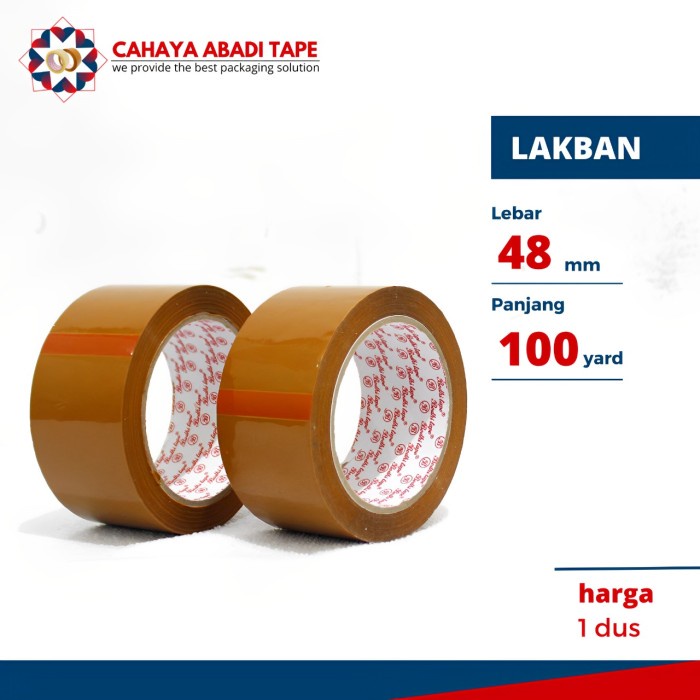 

LAKBAN BENING COKLAT BODHI 48MM X 100YARD TERMURAH DUSAN