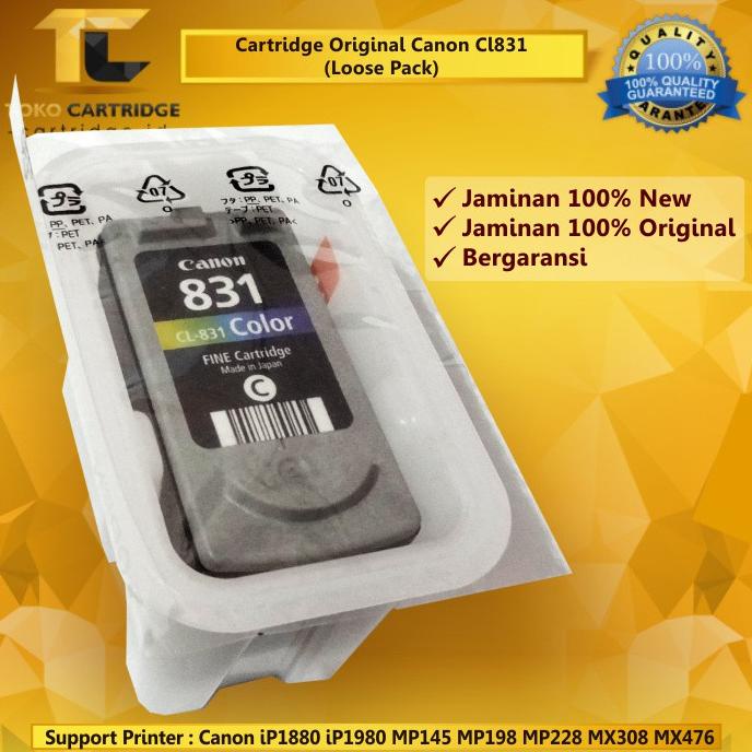 Cartridge Tinta Canon CL831 CL 831 CL-831 Color ORIGINAL IP1880 IP1980