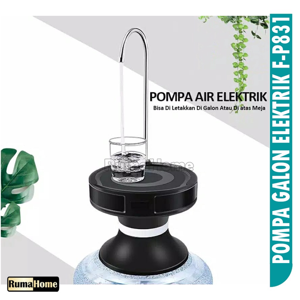 DIJAMIN ORI  Pompa Galon baki Elektrik F-P831 Rechargeable Water Dispenser Electric Pump Automatic.