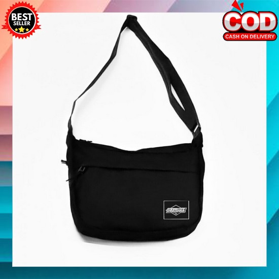 Tas Selempang Pria Import Anti Air Hitam Kaelano Ta824B5 Bahu Dada Slingbag Shoulder Crossbody Waist