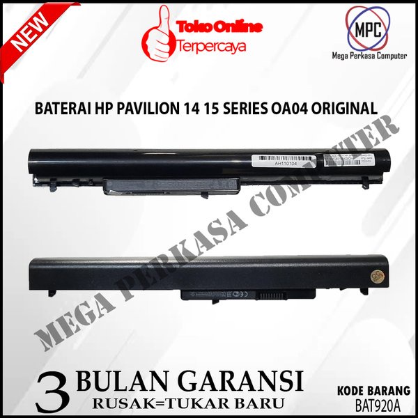 BARU Batere Baterai Battery Laptop Notebook HP OA04 Ori