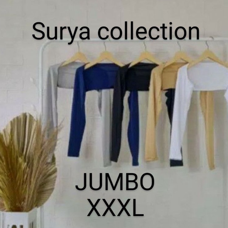 Booming9q4Pe BOLERO.menset tangan sambung jumbo ( XXXL) bahan kaos rayon super