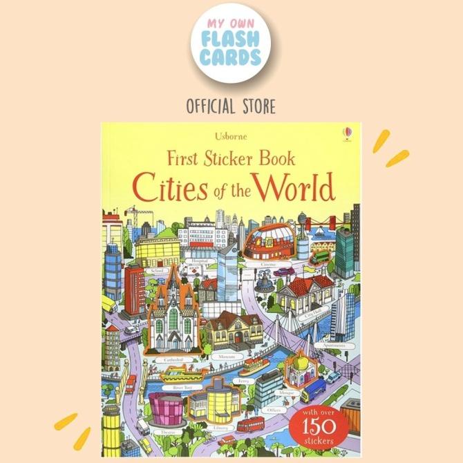 

Usborne Sticker Book Cities Of The World - Buku Edukasi Import Stiker