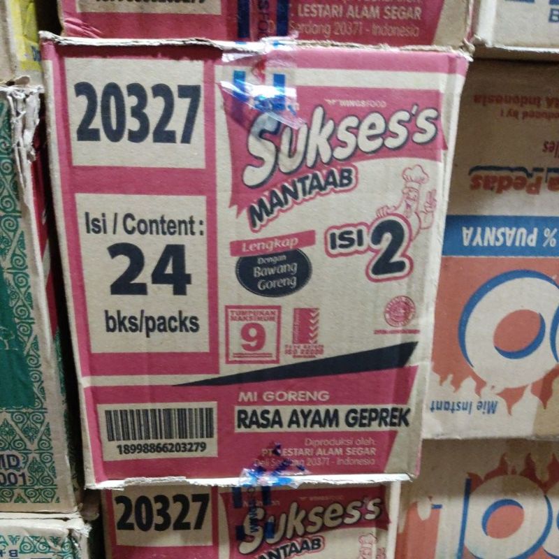 

mie sukses per dus isi 24 bgks