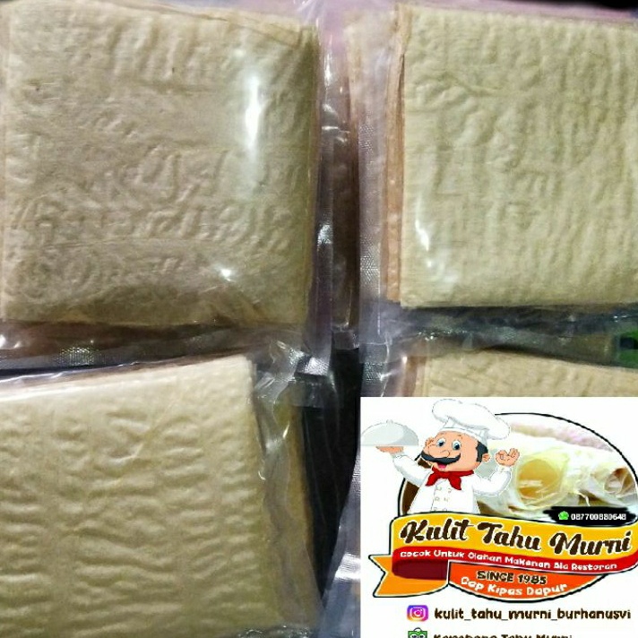 

➘✣✰ ISI 50 KULIT TAHU ukuran 10×10 HALAL MUI Model Terkini