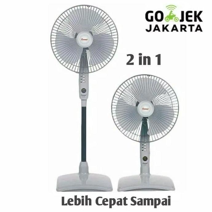 Kipas Angin Cosmos 2In1 Kipas Angin Cosmos Berdiri Twino 16 Inchi Ok