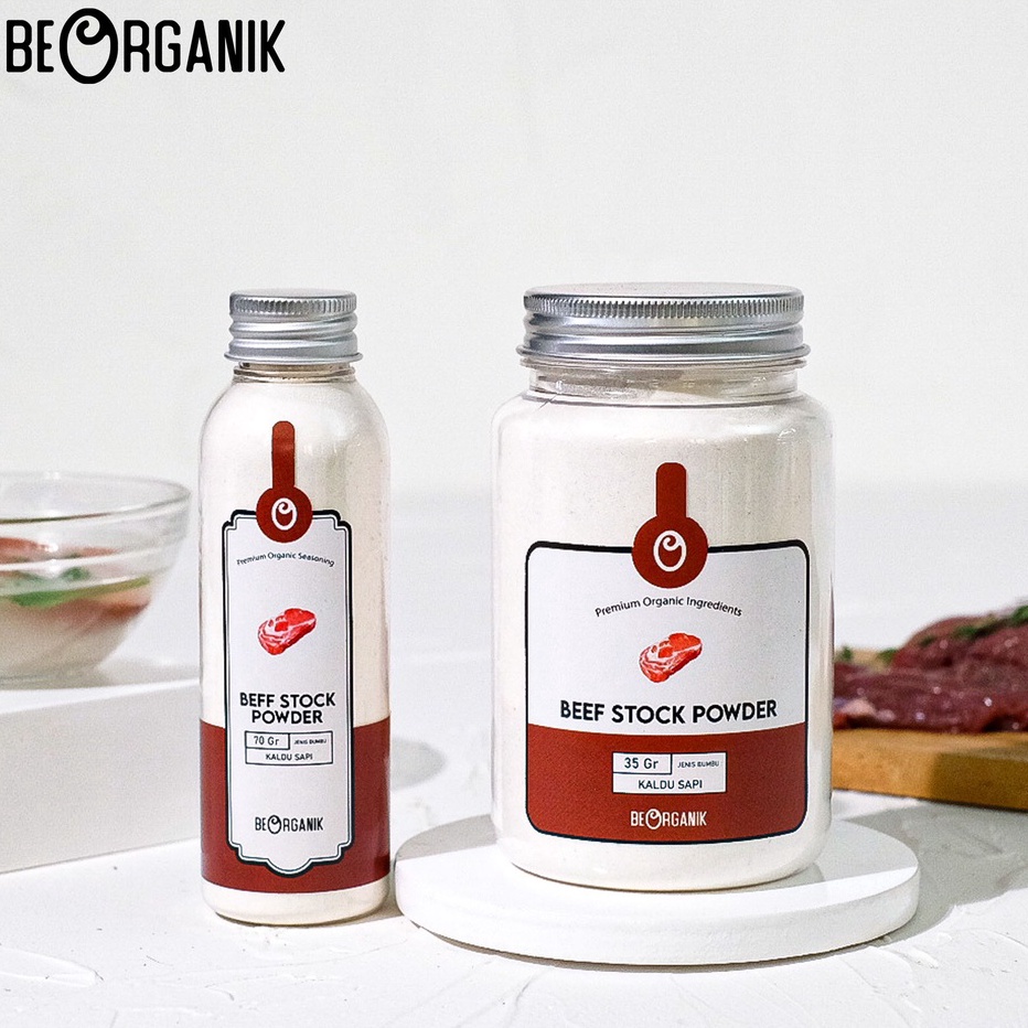 

Ready Beorganik Beef Stock Powder (NON MSG) / Kaldu Sapi Bubuk