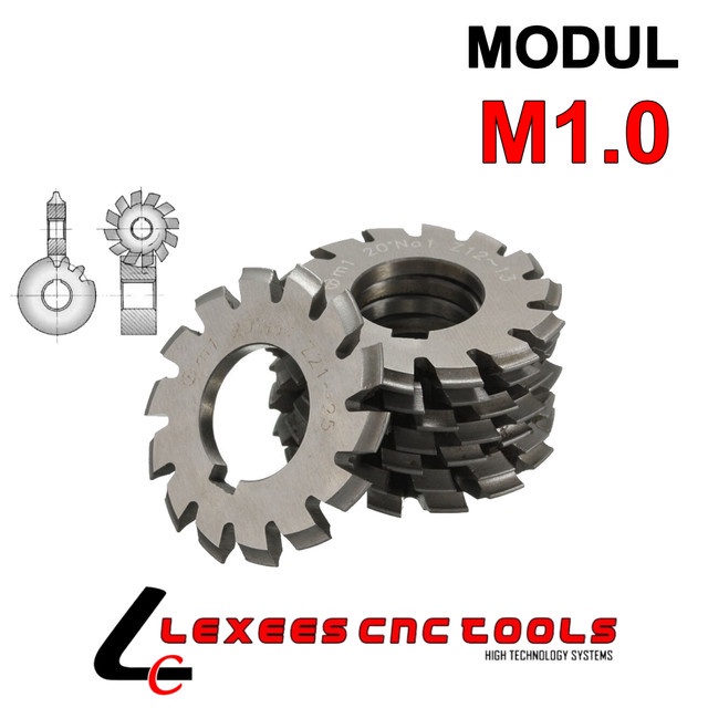 Modul M1 Roda Gigi M 1.0 Gear Module Milling M1.0 Cutter Involute